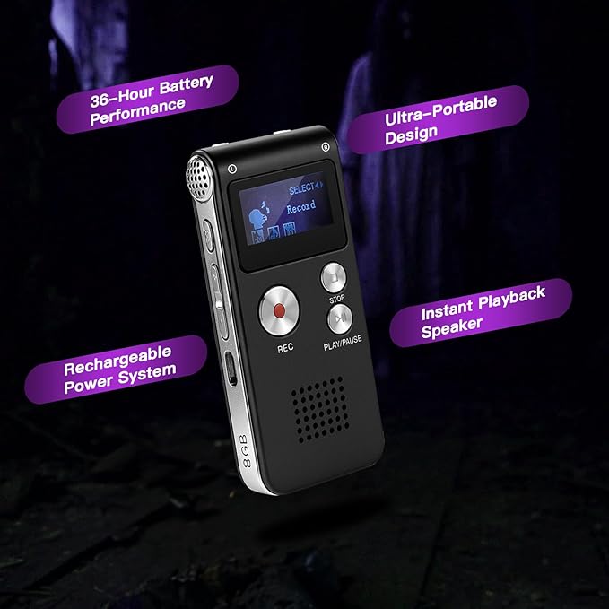 7-in-1 Ghost Hunting Equipment Kit for Paranormal Enthusiasts,Includes EMF Meter,EVP,Dowsing Rods,UV Light & Cat Balls-Novelty Set for Entertainment Use