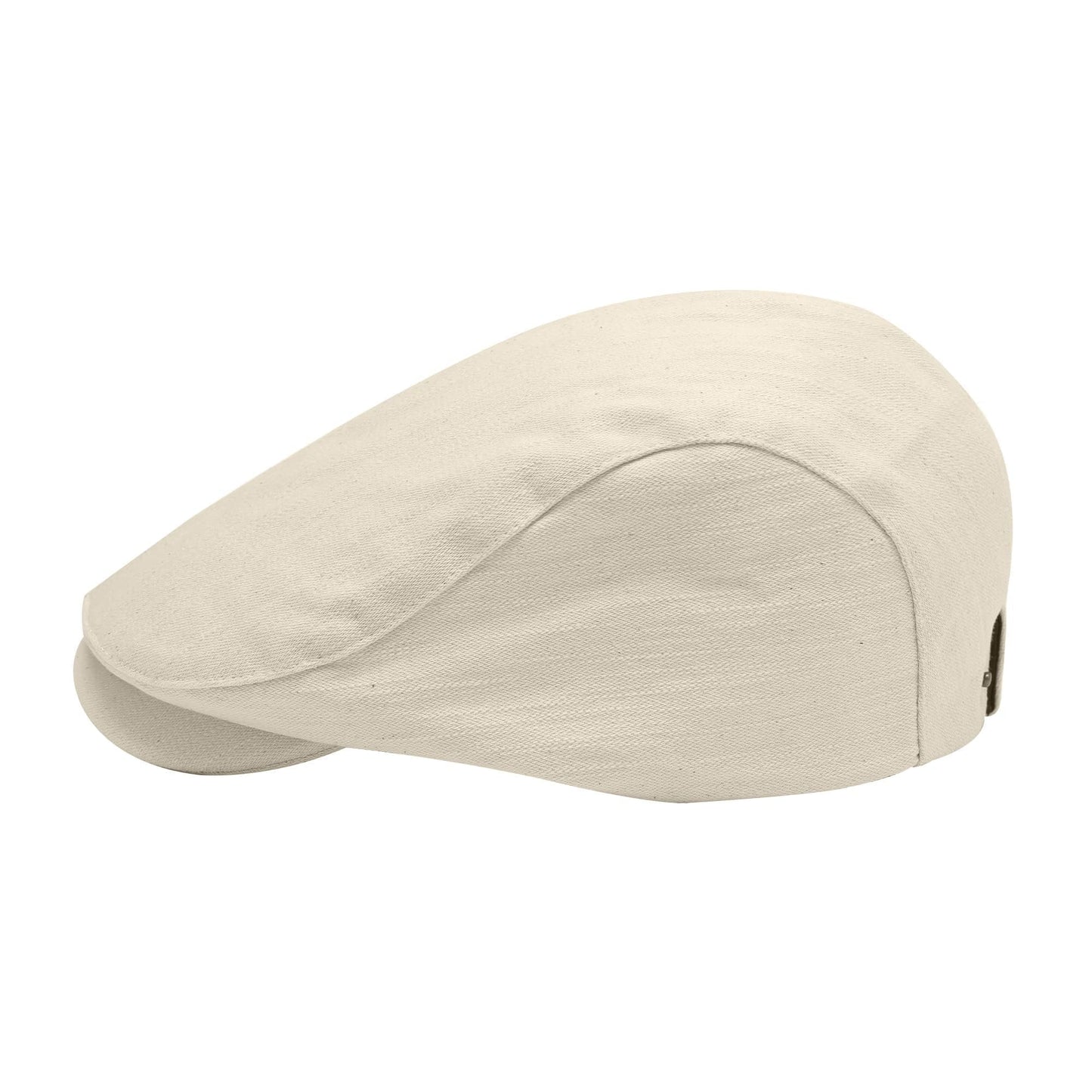 ZLYC Men Cotton Flat Cap Summer Scally Ivy Gatsby Newsboy Beret Driver Cabbie Hunting Hat