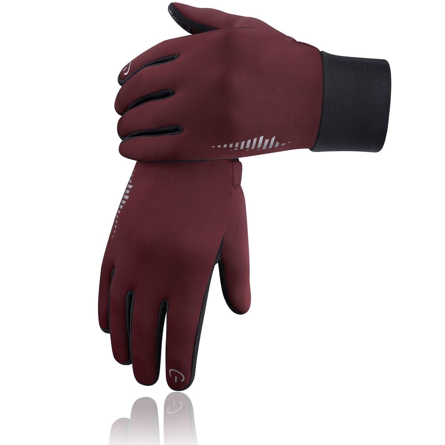 SIMARI Winter Gloves for Women Men - Cold Weather Thermal Touch Screen Ski Snow Glove Liners, Non-Slip Palm & Warm Fleece Lined, for Running Cycling Driving Hiking Walking Sports Outdoor Texting Work