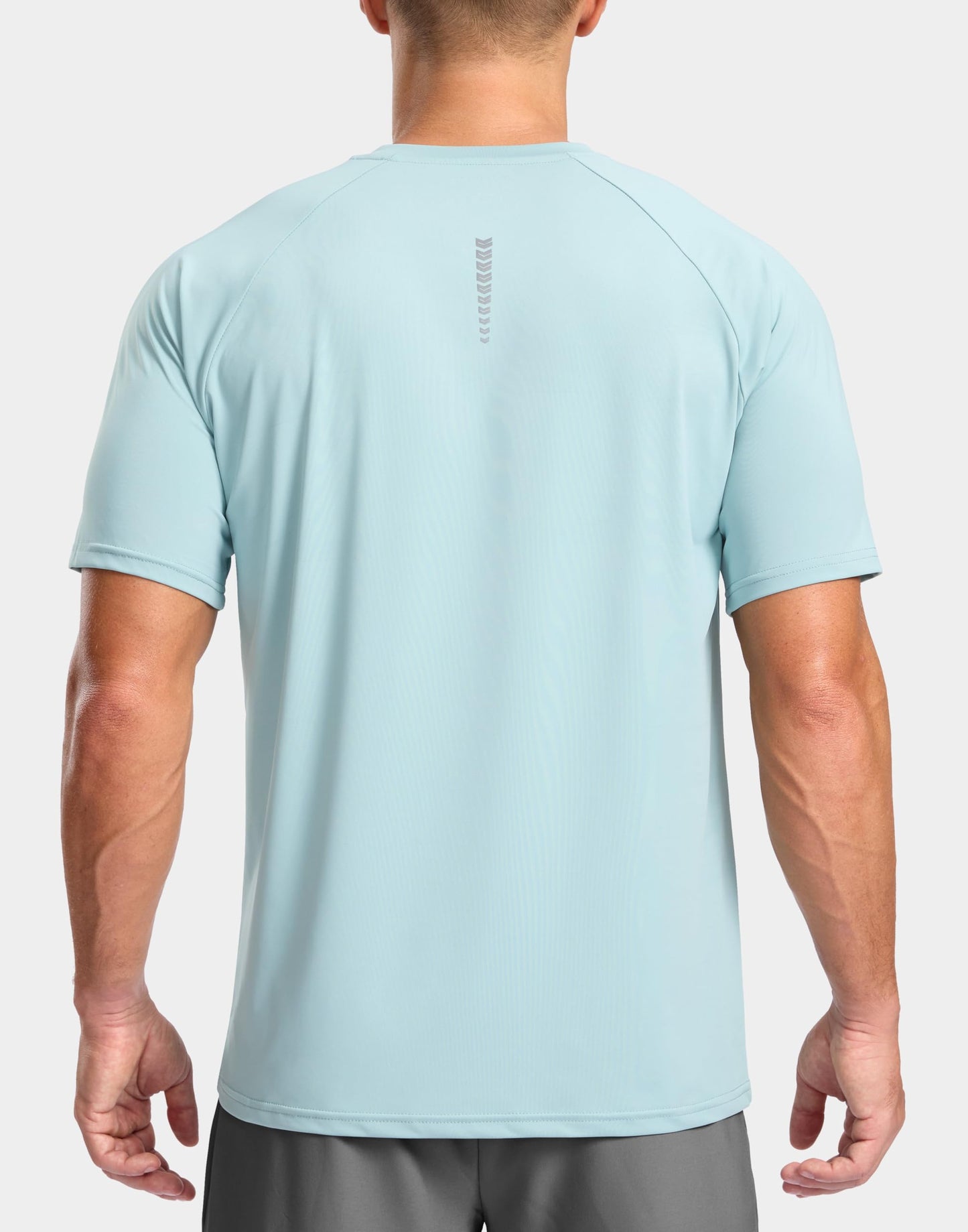 G Gradual Men's Athletic Workout T-Shirts Moisture Wicking Cooling Running Shirts Short Sleeve Performance Tee for Gym Tennis(Light Blue,3XL)