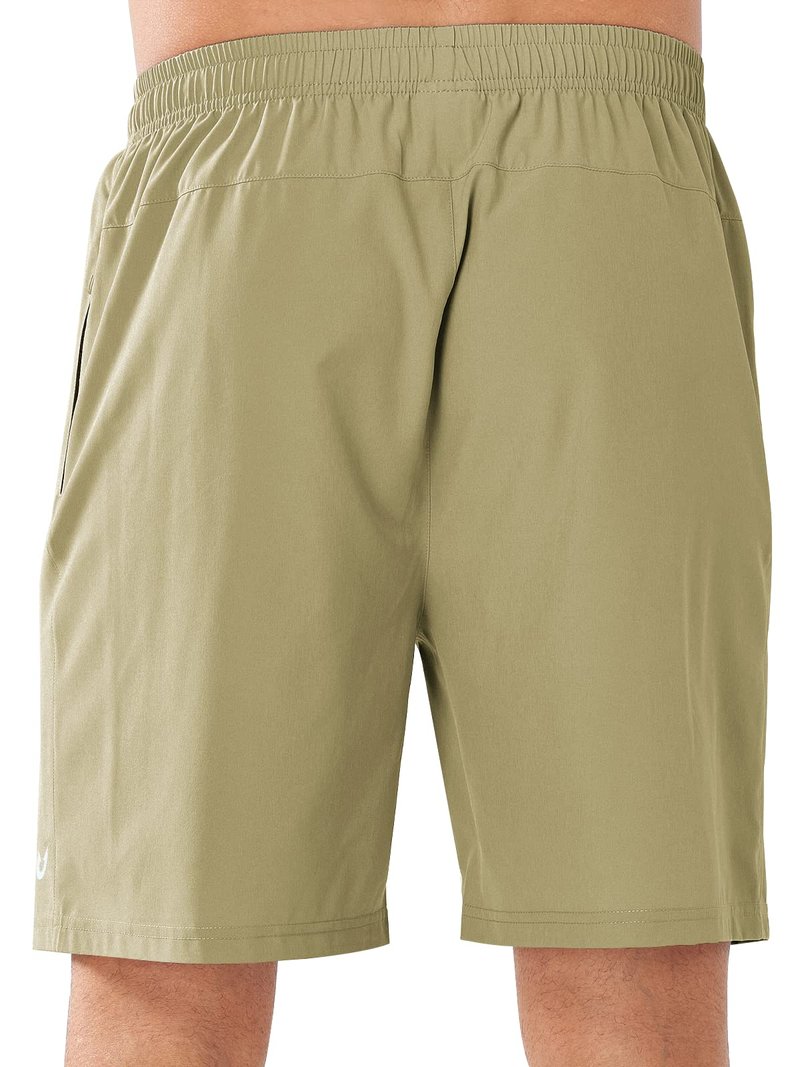NORTHYARD Men's Athletic Running Shorts Quick Dry Workout Shorts Lightweight Sports Gym Basketball Shorts Hiking Exercise Khaki-7 inches L