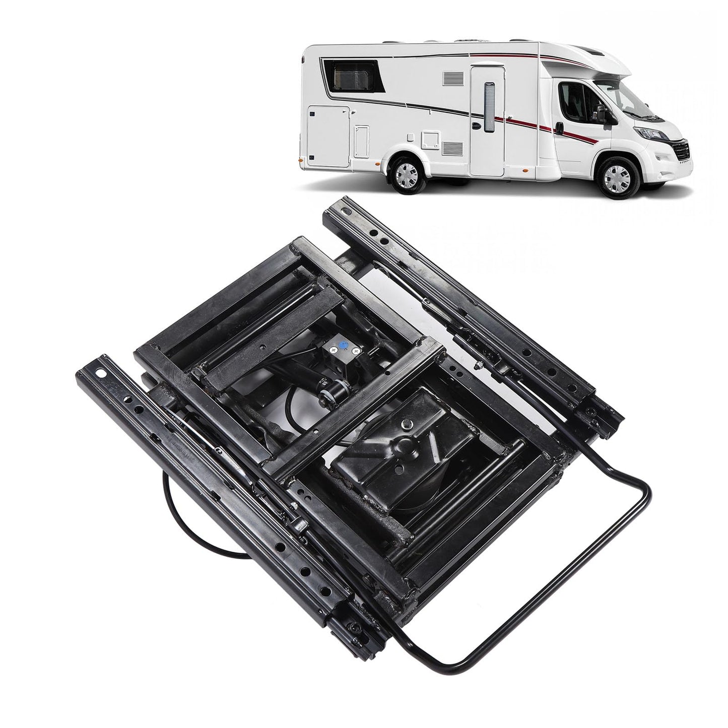 Tissting Heavy Duty Seat Air Suspension Base - Pneumatic Shock Absorbing Suspension Seat Base with Front and Rear Sliding Rails, Reduce Vibration for RV Truck Tractor Construction Vehicles