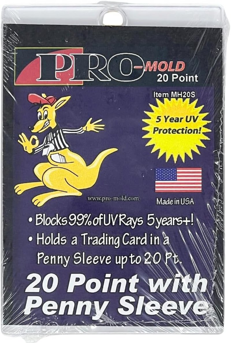 Pro-Mold Magnetic One Touch Card Holder - 20 pt. Sleeved Card Storage | Box of 25