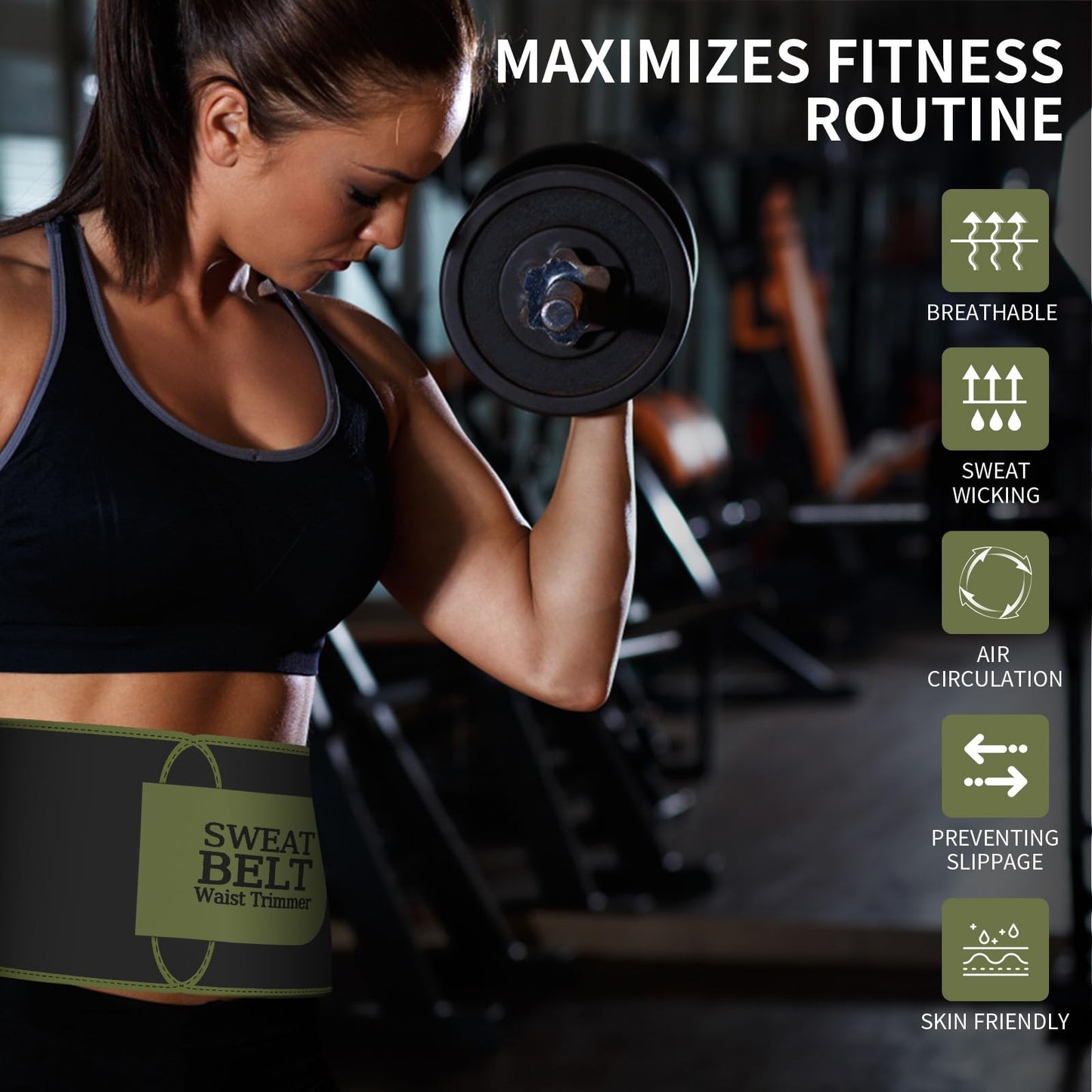 ZPP Waist Trainer for Women and Men, Neoprene Sweat Band Waist Trimmer Belt Slimming Stomach Wrap for Workout