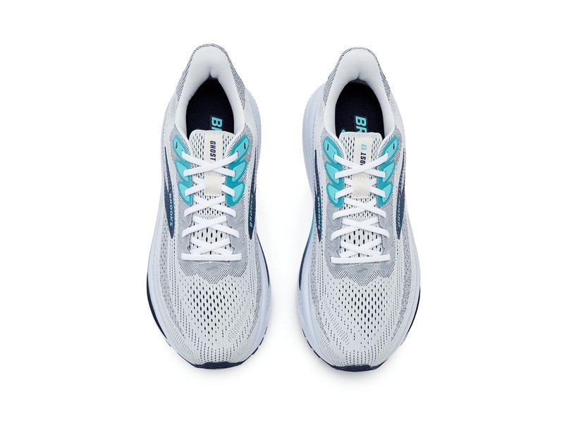 Brooks Men's Ghost 17 White/Beacon Blue/Ipanema 8.5 Medium