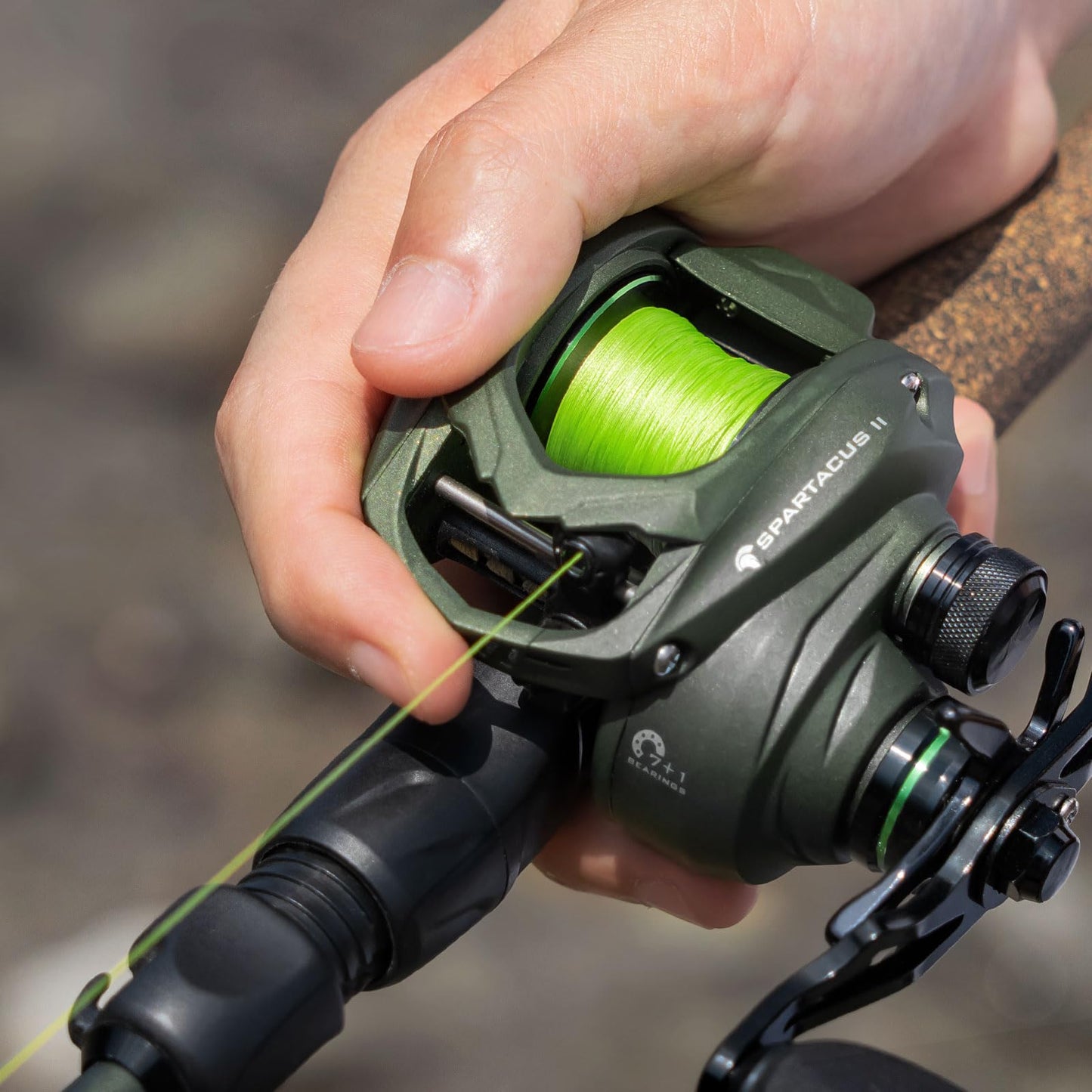 KastKing Destron Braided Fishing Line, Grass Green, 4 Stands, 20LB, 600Yds