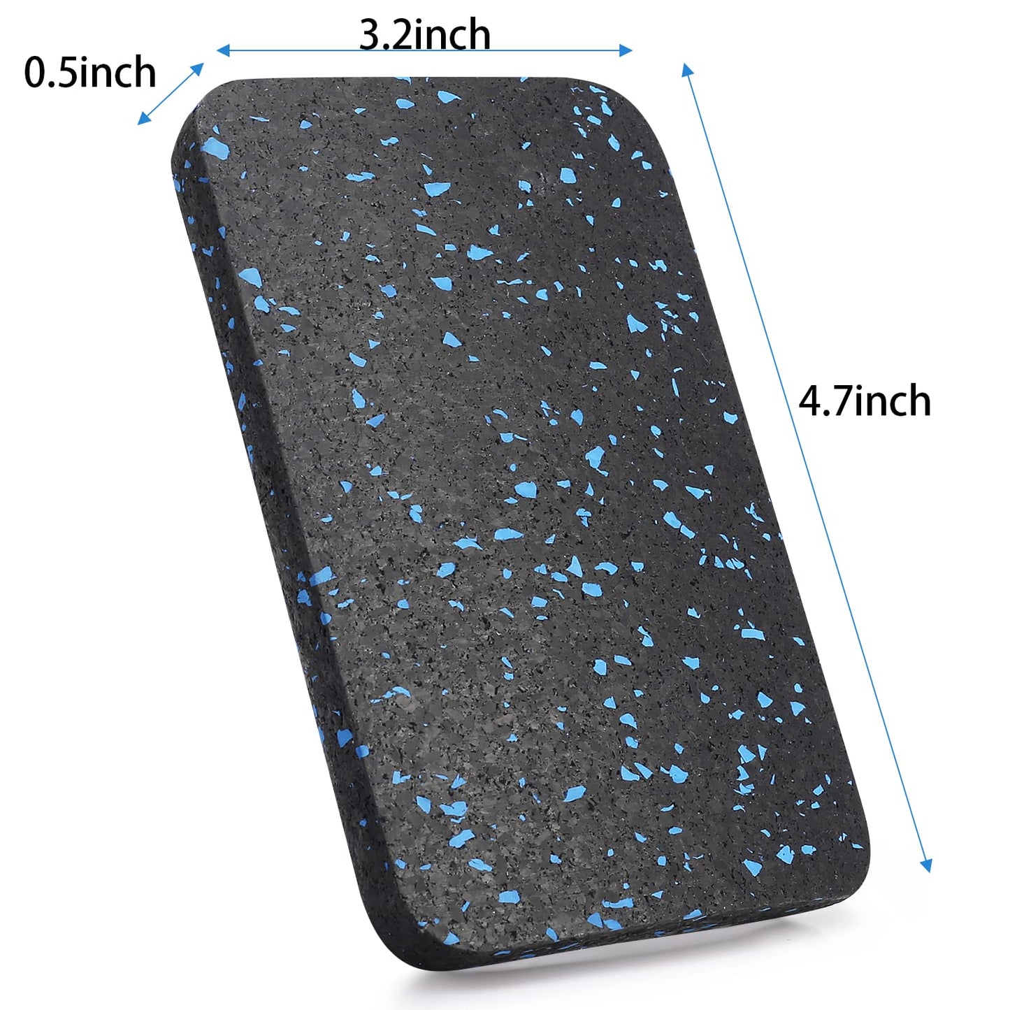 BestXD Exercise Equipment Mat Pads - 6 PCS Non-Slip Rubber Vibration Dampening Pads for Elliptical and Spin Bike - Noise Reduction Mat for Carpet and Tile - 4.7"x3.2"x0.5"