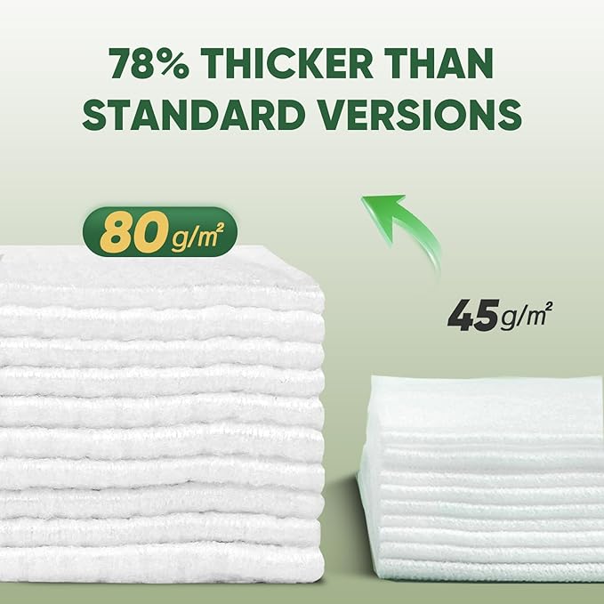 Face Towels Disposable, 100% Viscose Fiber Double-Sided Facial Towelettes