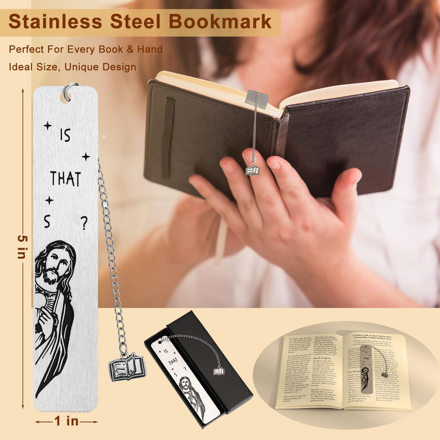 EudaBlos Stationery Set for Women, Journaling Kit, 3PCS A5 Spiral Notebooks, Gel Pens, Steel Bookmark, Sticky Notes & Tabs, Gift Box - Aesthetic Gift Set for Work Students School Office Supplies