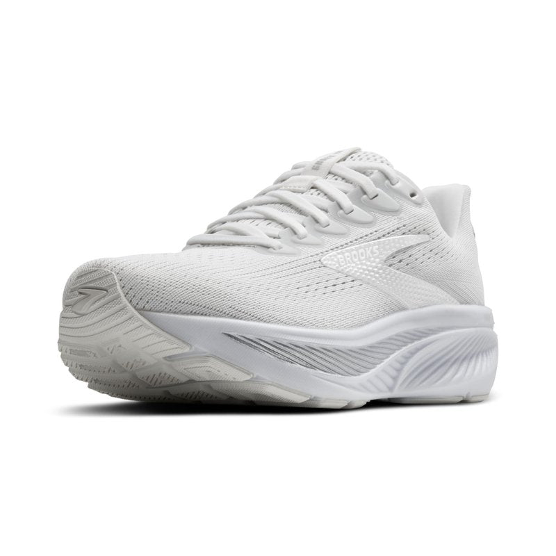 Brooks Women’s Ghost 17 Neutral Running Shoe - White/White/Grey - 9.5 Medium