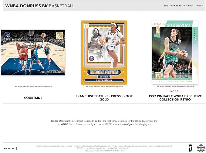 2025 Panini Donruss WNBA Basketball Mega Trading Card Box (1 Autographs or Memorabilia Cards Per Box)