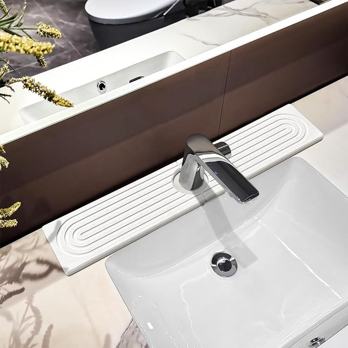 Faucet Mat For Kitchen Sink, Sink Stone Quick Dry Around Faucet, Super Absorbent
