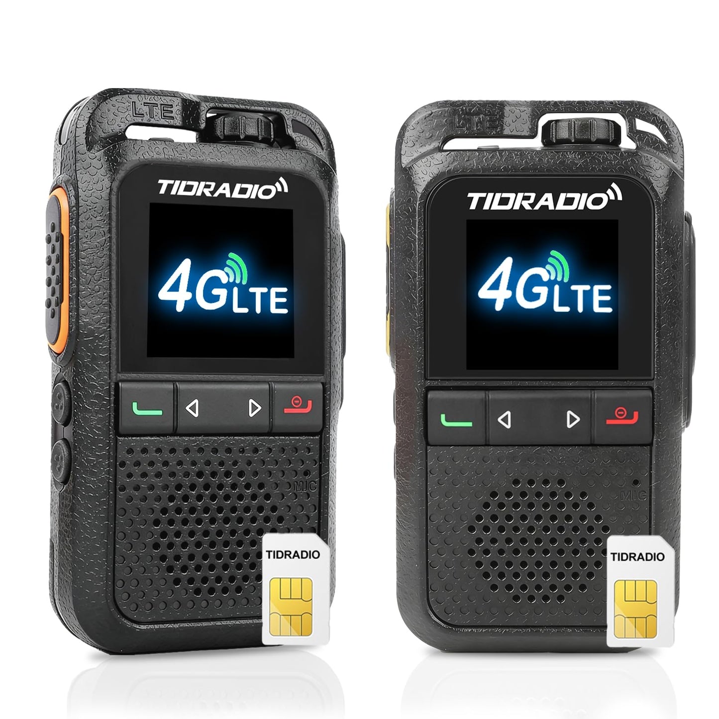 TIDRADIO Unlimited Range Rapid Walkie Talkies 6000+Miles,4G LTE Long Range PoC with SIM Cards,Nationwide PPT Two-Way Radios, Global Long Distance Radios for Family,Logistics,Construction site,TD-G100