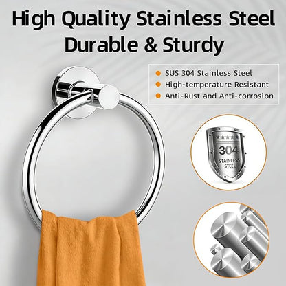 Towel Ring 2Pack, SUS304 Stainless Steel Hand Towel Holder