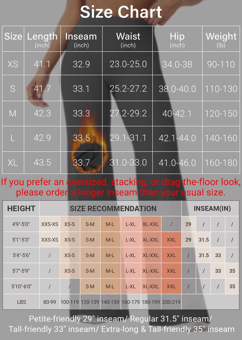YEOREO Workout Leggings Womens No Front Seam Straight Leggings 33" Thin Fleece High Waist Buttery Eddiy Gym Yoga Pants Navy Blue XS