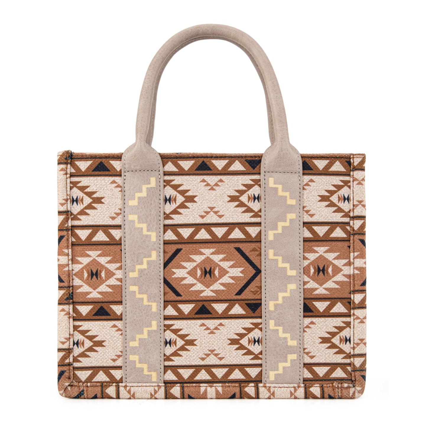 Wrangler Purse for Women Boho Aztec Tote Bag Hobo Shoulder Top Handle Handbags with Wide Guitar Strap Fall Collection Gift WG2207-8120STN