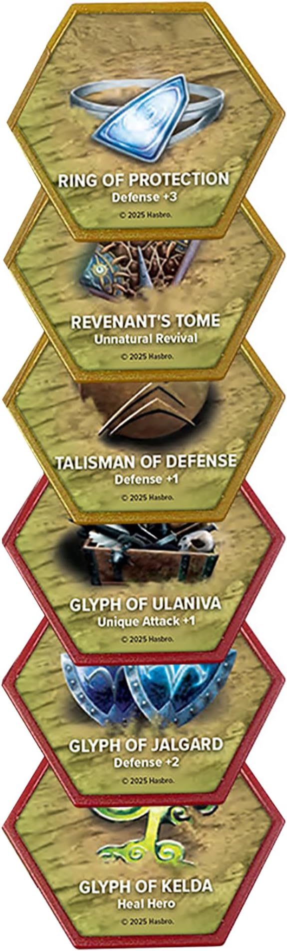Renegade Game Studios Heroscape Glyph Pack Expansion - 33 Glyphs Miniatures Strategy Game Add-On for Enhanced Tactical Gameplay
