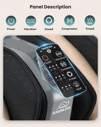 Snailax Shiatsu Foot Massager with Heat and Remote, Electric Foot Massager Machine, Remote Control, 3 Level Kneading/Vibration/Compression, Gift for Women Men Size up to 13