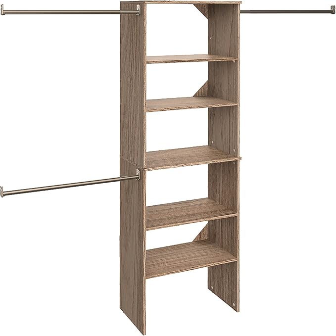ClosetMaid SuiteSymphony Wood Closet Organizer Starter Kit
