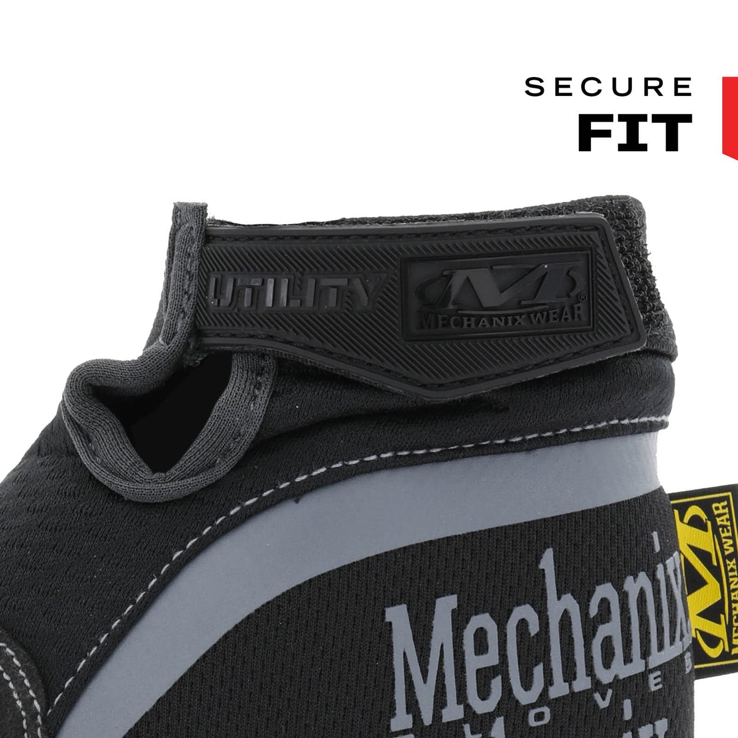 Mechanix Wear: Utility Work Gloves with Secure Fit, Touchscreen Capable, High Dexterity, Synthetic Leather Glove for Multi-purpose Use, Work Gloves for Men, Black (Black, Large)