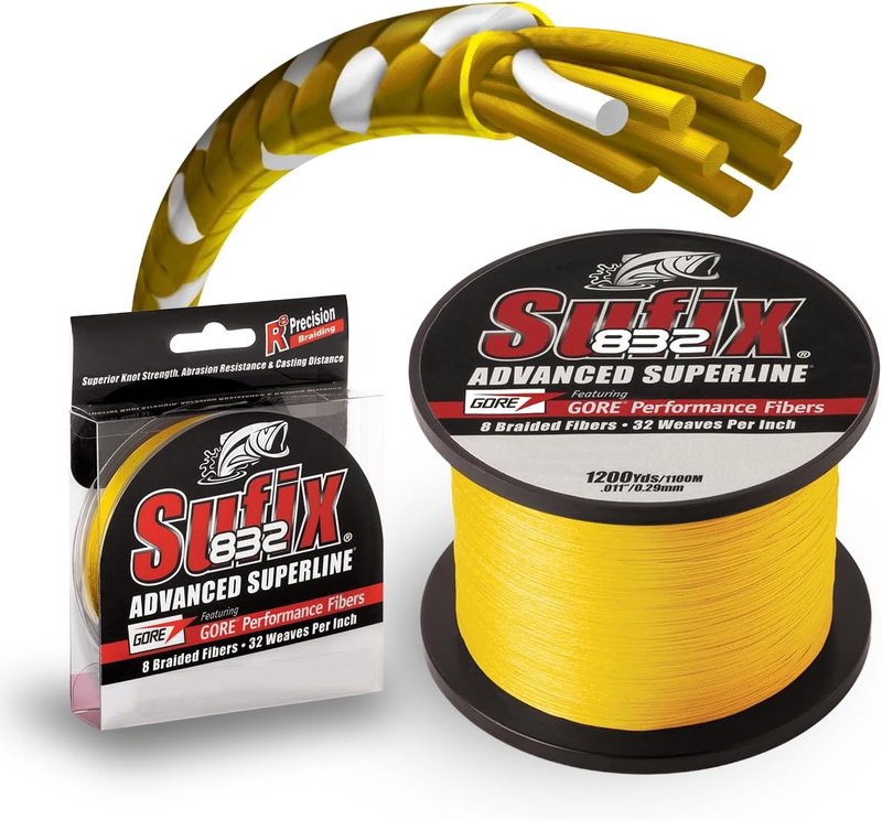Sufix 832 Advanced Superline Braid Fishing Line - 150 Yards, Durable & Strong