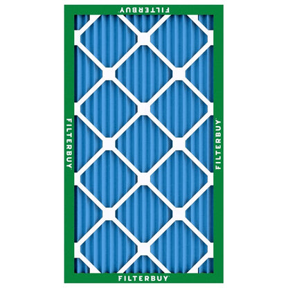 Filterbuy 16x25x1 Air Filter MERV 13 Optimal Smoke & Allergy Defense (4-Pack), Electrostatic Pleated HVAC AC Furnace Filters Replacement, Made in USA (Actual Size: 15.50 x 24.50 x 0.75)