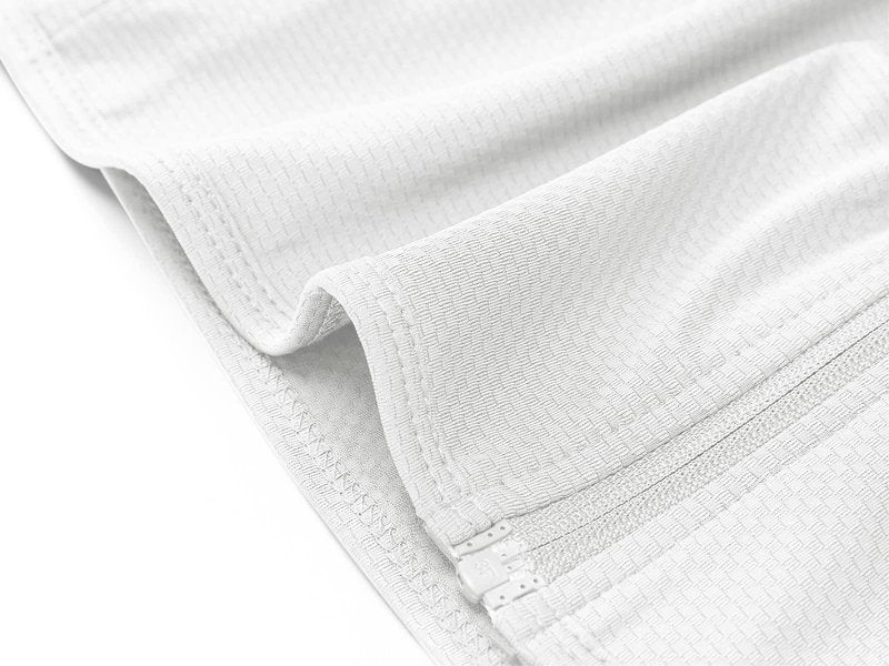 MAGCOMSEN Women's Lightweight Jacket Full Zip Long Sleeve Shirt Jacket Workout Jackets for Women Running Athletic Jackets White M