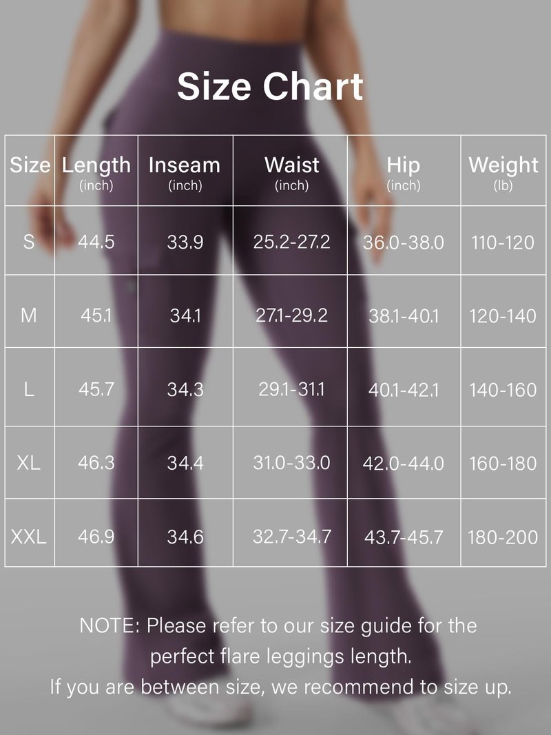 YEOREO CoreFlex Women Workout Flare Leggings with Pockets Hidden Scrunch Cargo Gym Yoga No Front Seam Leggings Black Berry Purple L