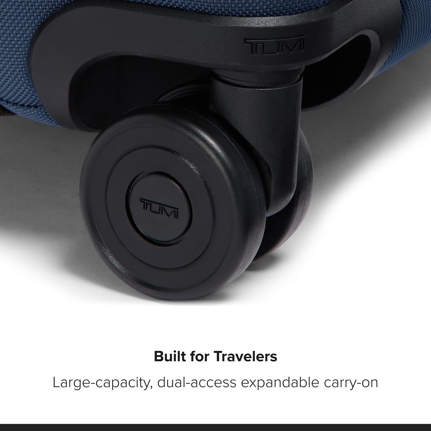 TUMI - Alpha Large Dual Access Expandable 4-Wheeled Checked Luggage - Zipper Expansion - Durable Large Capacity Suitcase with TSA Lock - Navy