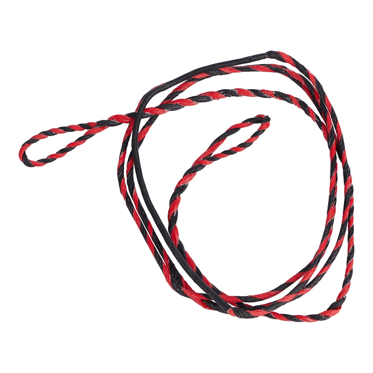 TOPARCHERY 57" Actual Length Mulcolor Flemish Fast Flight Plus Replacement Recurve Bowstring Bow String by Traditional Bow Archery Products (Black & Red)