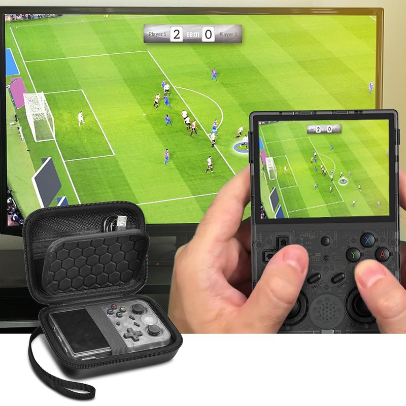 Travel Case for R36S, RG353V, RG353VS - Handheld Game Console Storage Organizer | Durable Carrying Bag