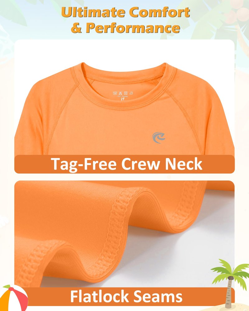 Kids Boys Fishing Sun Shirts, Outdoor Long Sleeve Lightweight UPF 50+ Running Rash Guard Shirt