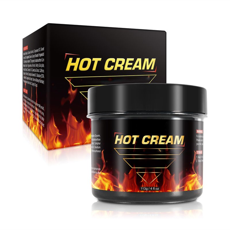 FANSHI Hot Sweat Cream – Natural Workout Enhancer for Muscle Warm-Up & Skin Tightening – Supports Sweat & Circulation – for Women & Men – Belly, Thighs, Arms, 4fl.oz