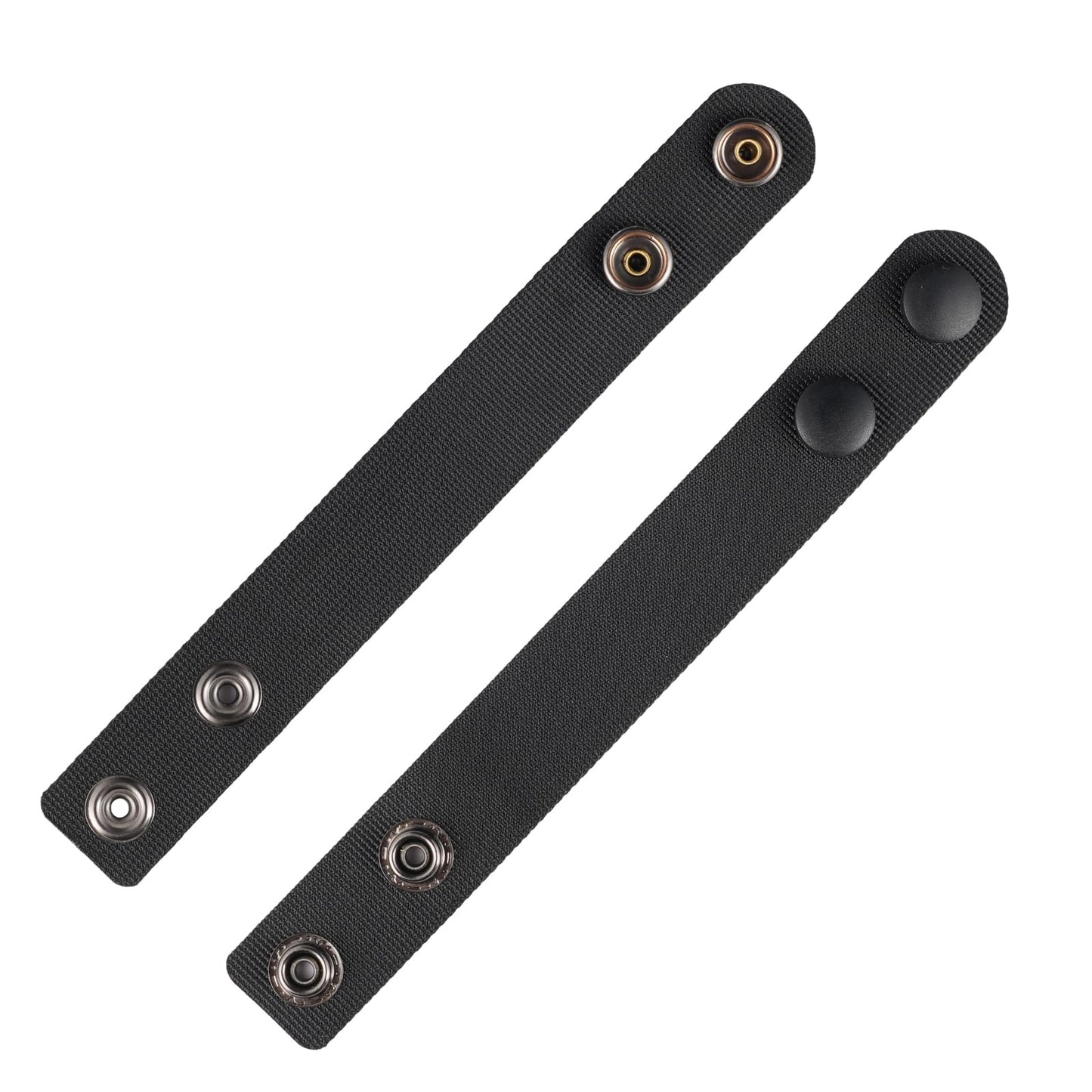 TACNEX 1.5" Duty Belt Keepers w/Double Snaps for Utility Belt Loop Stays Heavy Duty Nylon Tactical Underbelt Holder Retainer Band