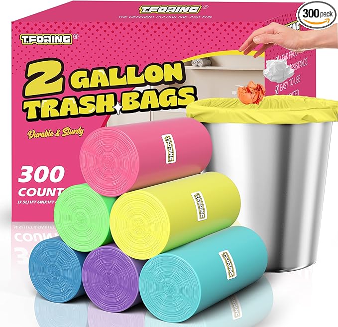 300 Count 2 Gallon Trash Bags
