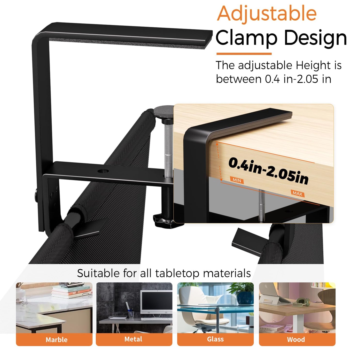 Under Desk Cable Management Tray - 36" Cord Organizer for Desk No Drill, Fabric Under Table Wire Organizer with 16X Cable Ties Hide for Office/Home, Cord Hider Fits Adapters & Sockets, Black