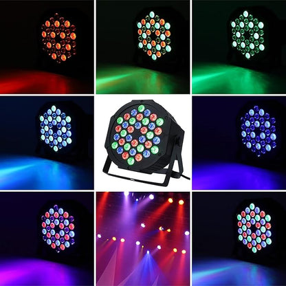 Dj Lights, 8 Pack 36 LED Par Lights Stage Lights with Sound Activated Remote Control & DMX Control, Stage Lighting Uplights for Wedding Club Music Show Christmas Holiday Party Lighting