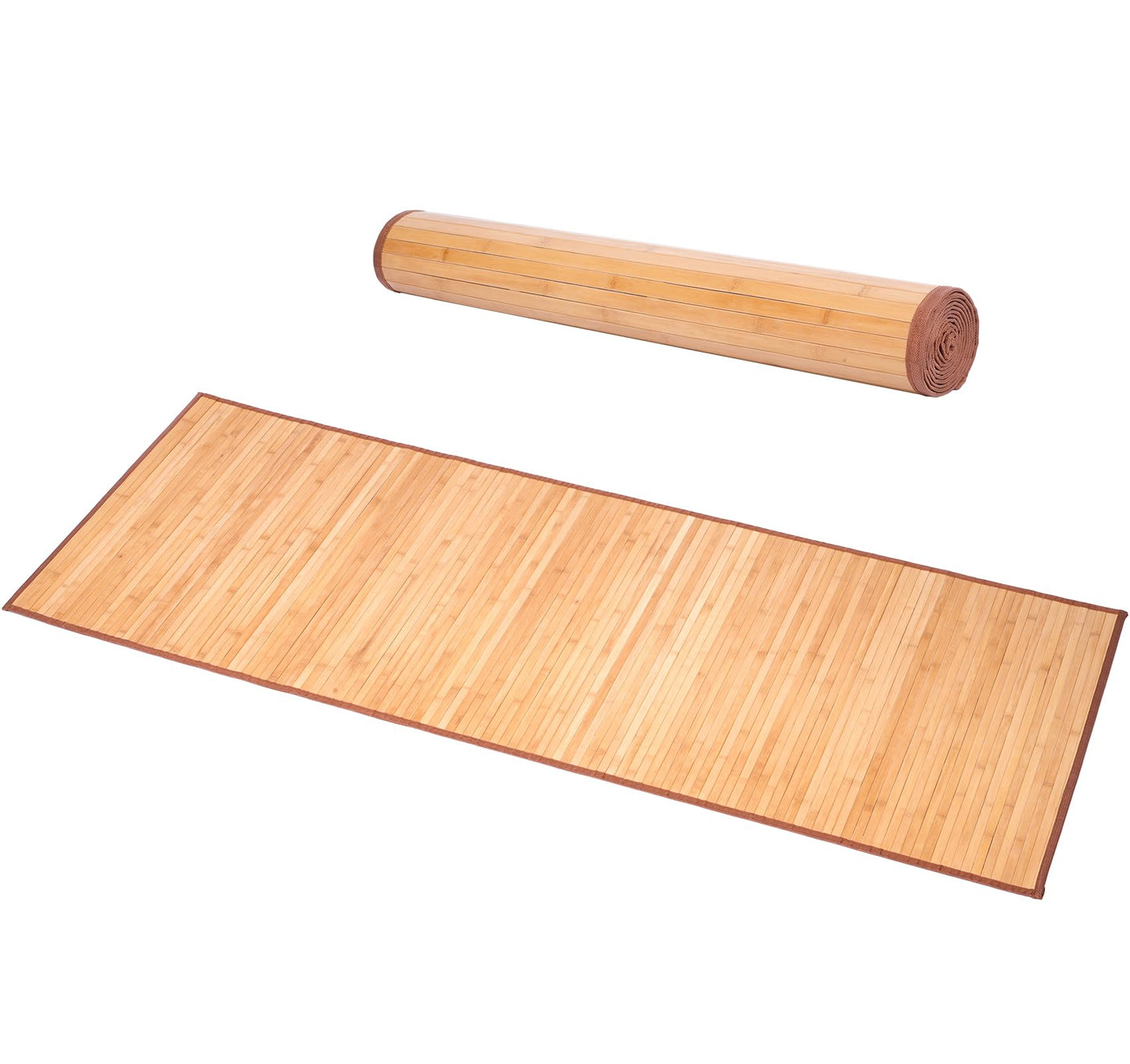 Nisorpa Natural Bamboo Area Rug 29.5x79 Inches Large Bathroom Mat Kitchen Floor Runner Easy Cleaning Matting Carpet for Bedroom Living Room