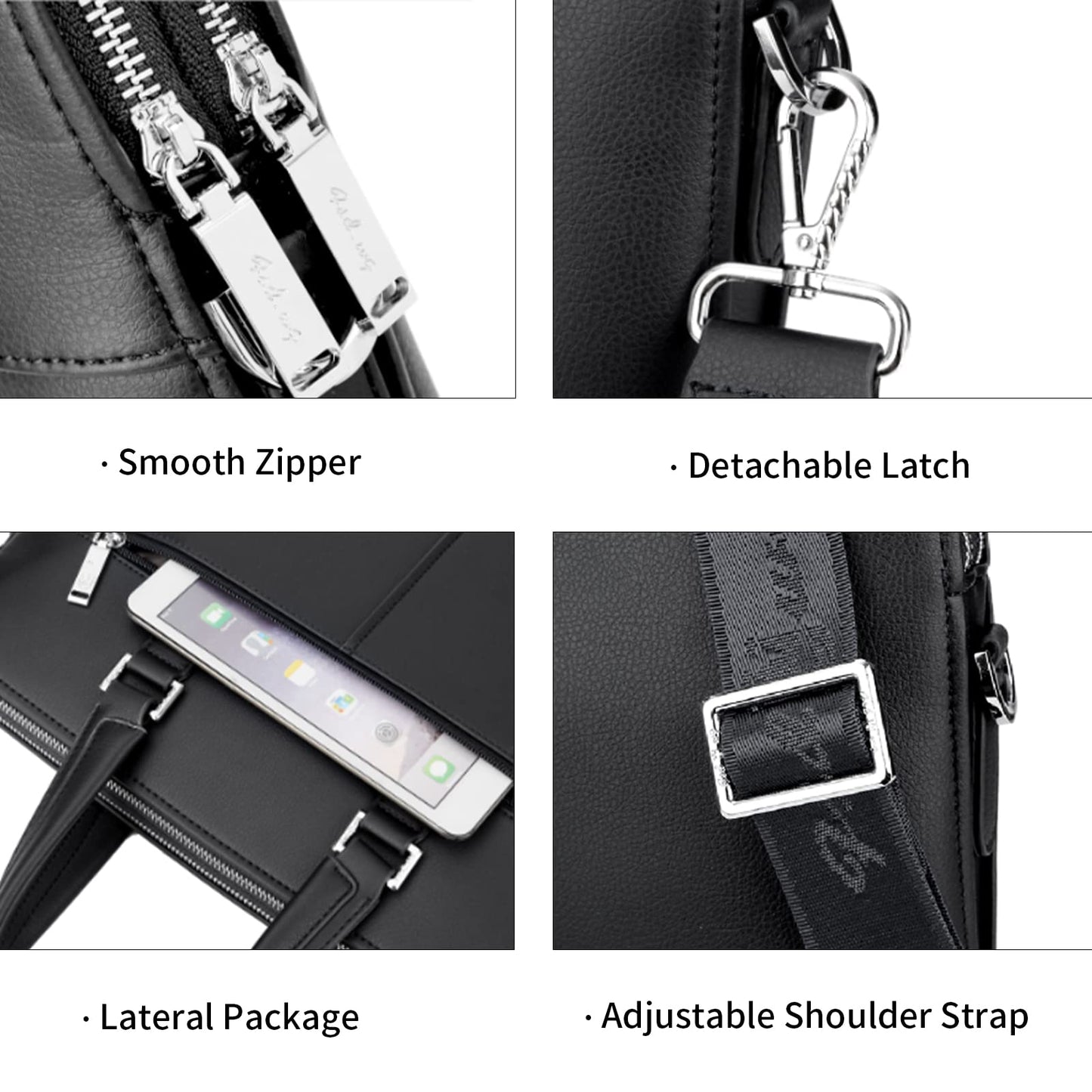 FSD.WG]Business Bag Leather Briefcase Shoulder Laptop Business Bag for Men