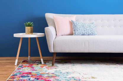 Unique Loom Chromatic Collection Area Rug - Joyous (7' 1" x 10' Rectangle Multi/Blue)
