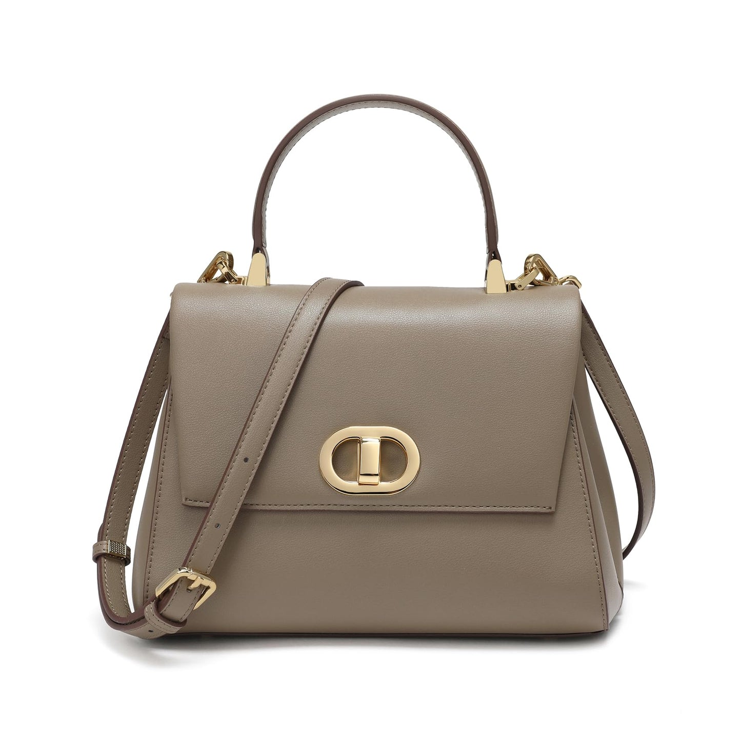 Top Handle Bag Leather Satchel Bags for Women Luxury Designer Business Crossbody Work Purse with Multiple Internal Pockets