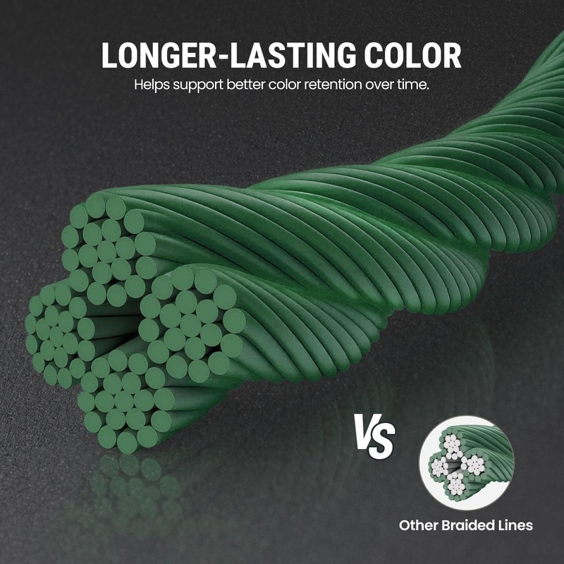 Piscifun Onyx Braided Fishing Line Advanced Superline Braid Lines 300Yd 25lb Green