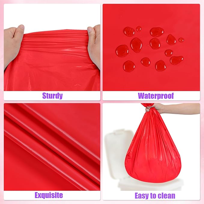 3 Packs Red Disposable Plastic Tablecloth 54 x 108 Inch Waterproof Tablecloths 6FT Rectangle Table Cover for Valentines Day Christmas Thanksgiving Carnival Theme Party Decoration