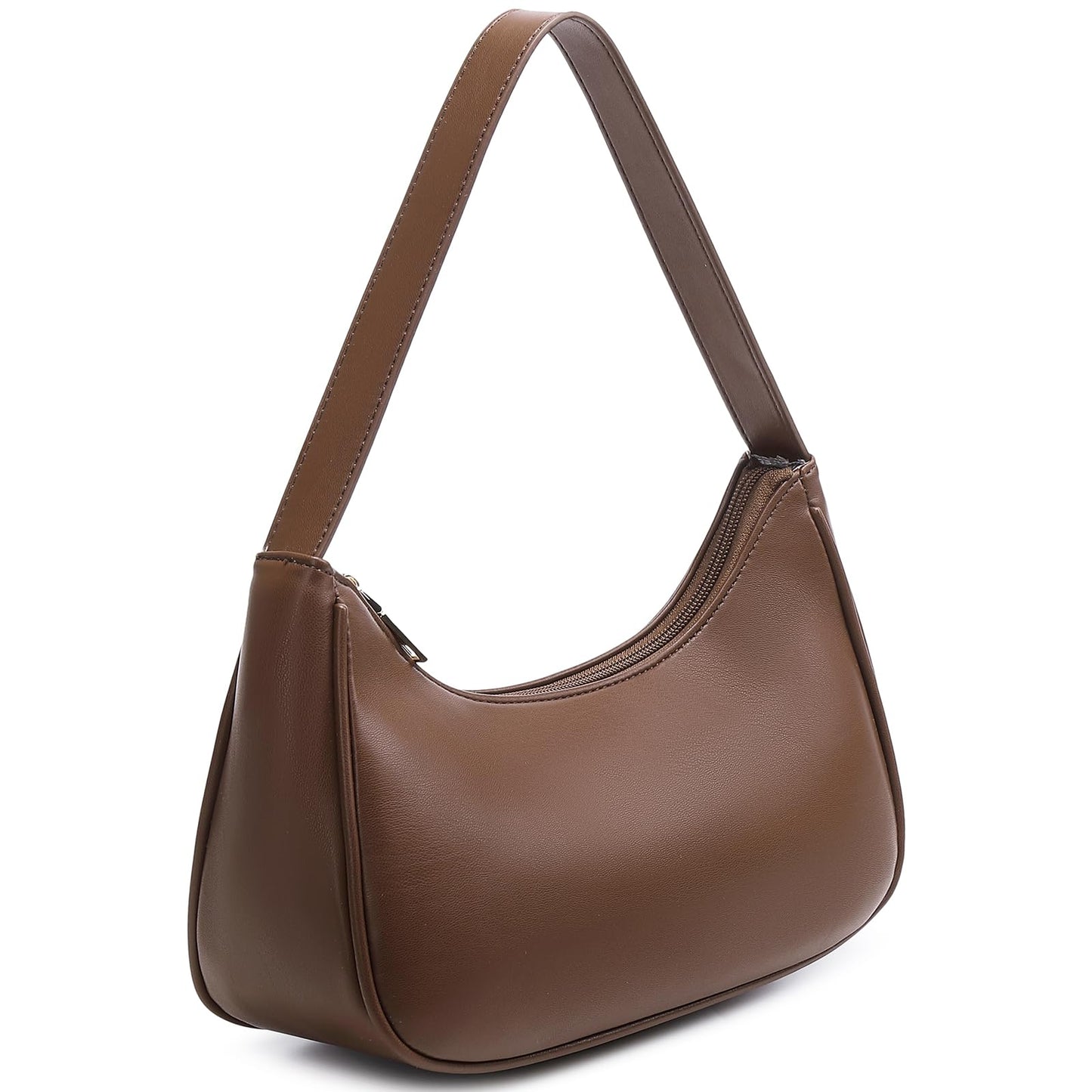 Fashion shoulder Bag for Women's Cute Hobo Tote Handbag Mini Clutch Underarm Purse for Daily Use/Work/Travel/Casual Outings (Coffee)