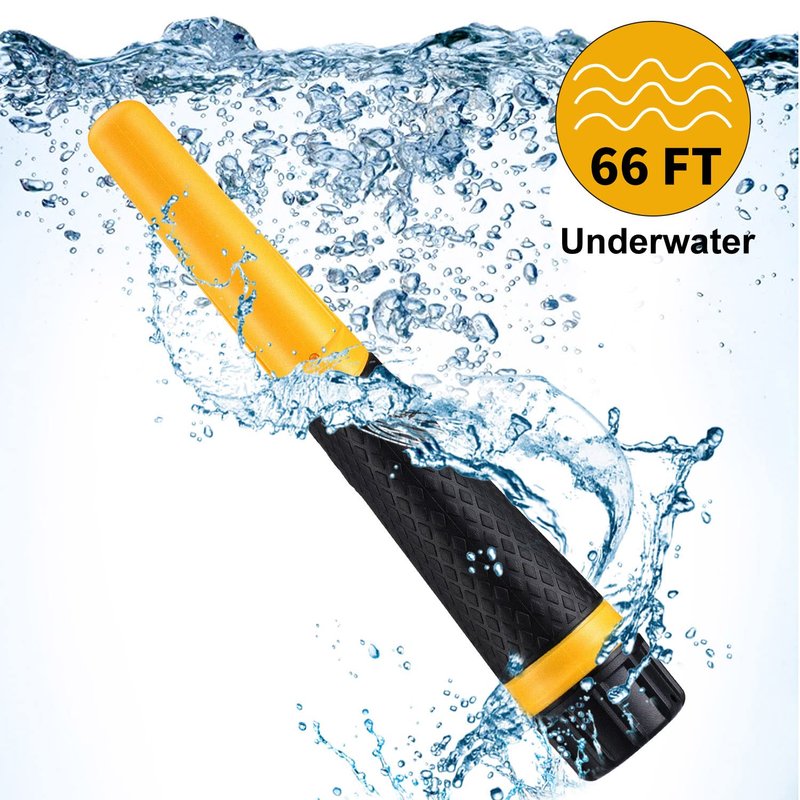 SAKOBS Handheld Pinpointer Metal Detector, Waterproof Metal Detecting Wand with 360° Side Scan, Portable Treasure Hunting Probe for Coins Gold Jewelry, Metal Detector Accessories for Beginners