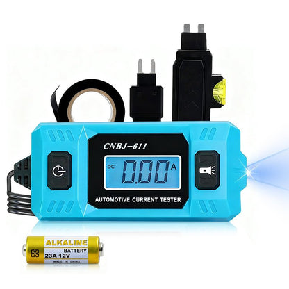 Automotive Battery Drain Tester, Parasitic Drain Detection Tool with Voltage Display, Car Battery Leakage Checker, High-Precision Current Meter for Cars Trucks RV (1PC)