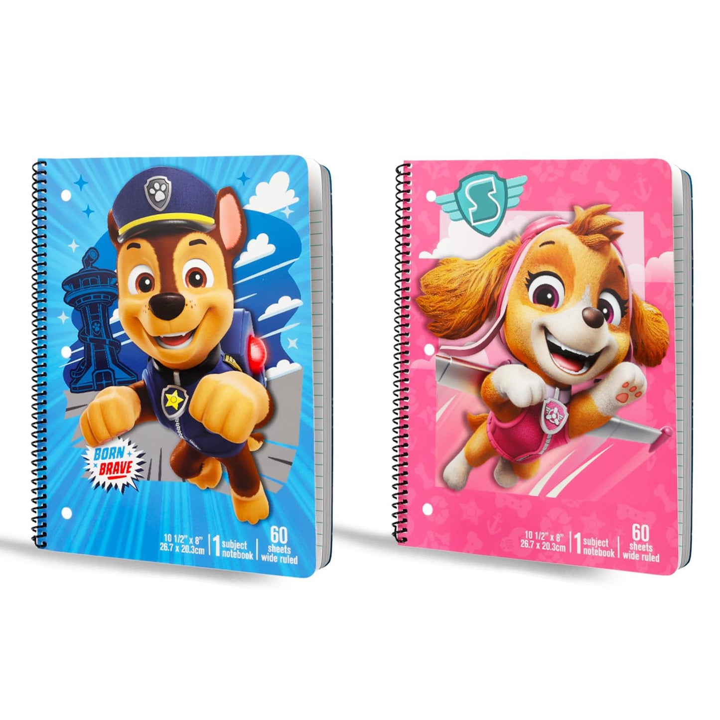 Paw Patrol School Supplies Set - Bundle with 2 Spiral Notebooks, 2 Portfolio Folders, Stickers, More | Paw Patrol School Supplies Set for Boys, Girls, Kids