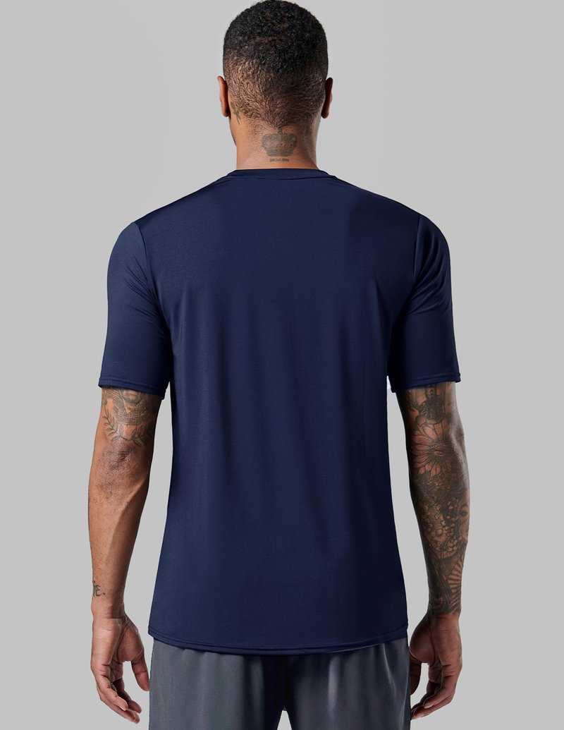 5 Pack Men’s Active Quick Dry Crew Neck T Shirts | Athletic Running Gym Workout Short Sleeve Tee Tops Bulk (Set 17, 5X-Large)