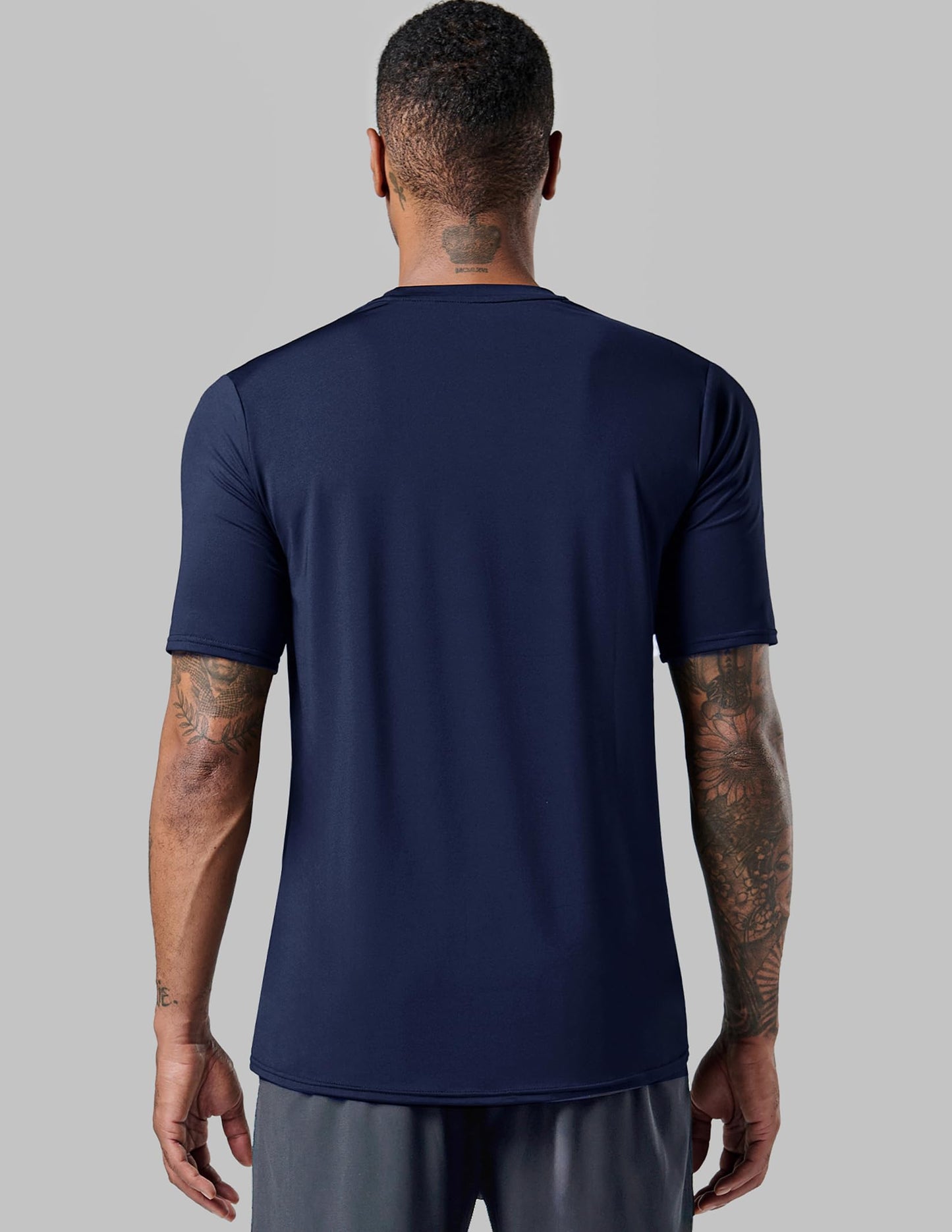 5 Pack Men’s Active Quick Dry Crew Neck T Shirts | Athletic Running Gym Workout Short Sleeve Tee Tops Bulk (Set 17, XX-Large)