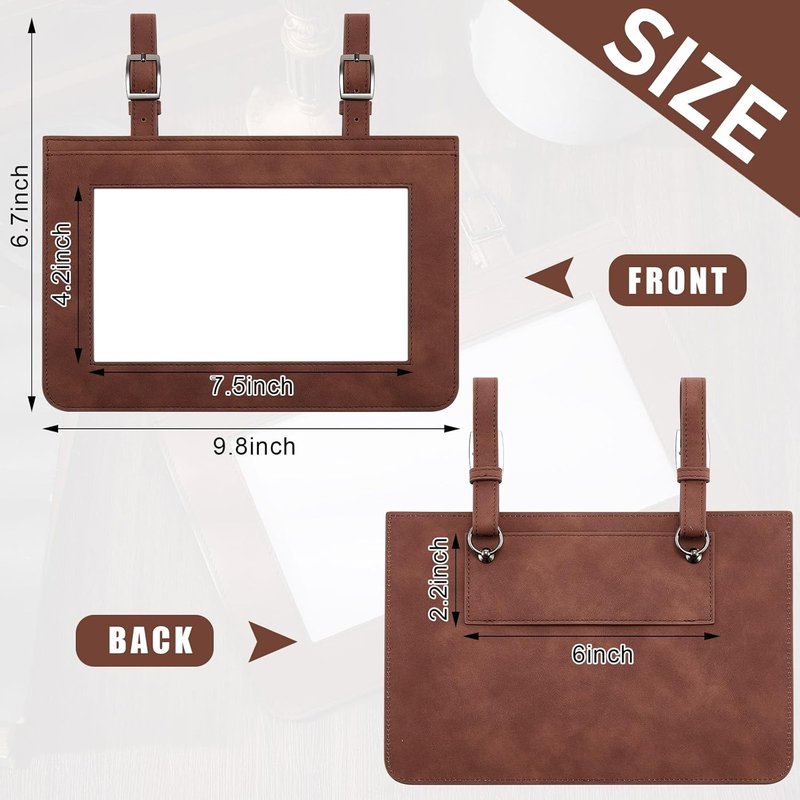 Horse Performance Number Holder - Leather Exhibitor Clip for Saddle | 2 Pcs for Shows & Events